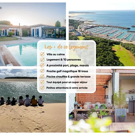 Villa La Des Hautes 4 étoiles, 10 Personnes, Piscine Privée Chauffée, Parc Arboré, Proche Et Marais *